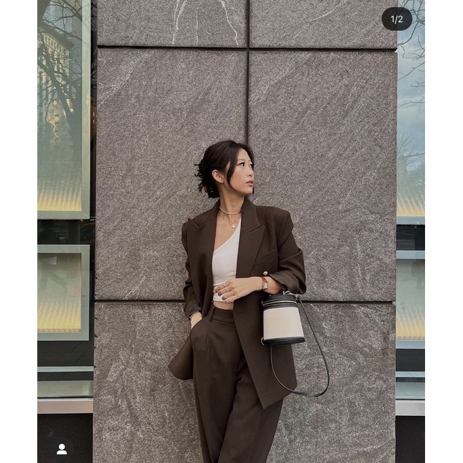 ZARA - Túi đeo chéo Contrast Crossbody Bag - Authentic 100%