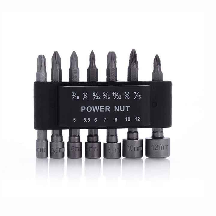 Bộ 14 Đầu Khẩu - Vít Đa Năng 2 Hệ Inch Và Mét