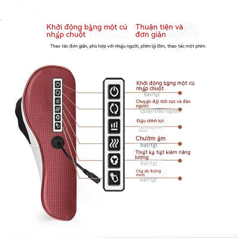 Máy Massage Gối massage cột sống cổ đa chức năng tại nhà gối massage cột sống cổ gối vai cổ thắt lưng lưng gối đệm