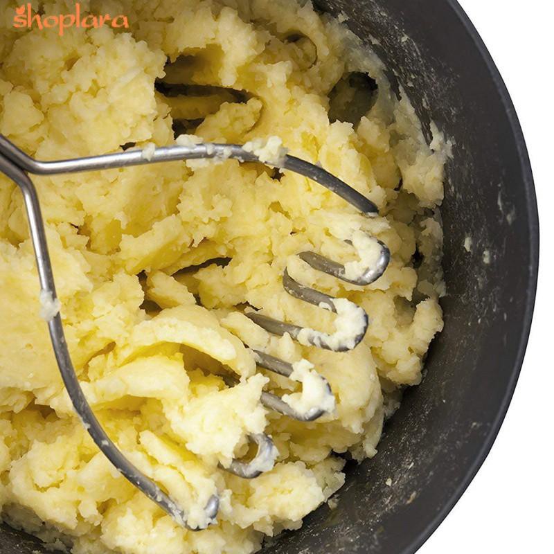 Dụng cụ nghiền khoai tây bằng kim loại gợn sóng
