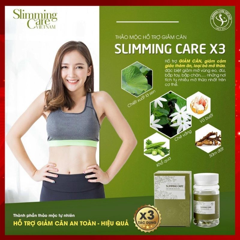 Giảm cân SLIMMING CARE X3 - GIẢM CÂN AN TOÀN GIẢM CÂN CẤP TỐC chính hãng 100%