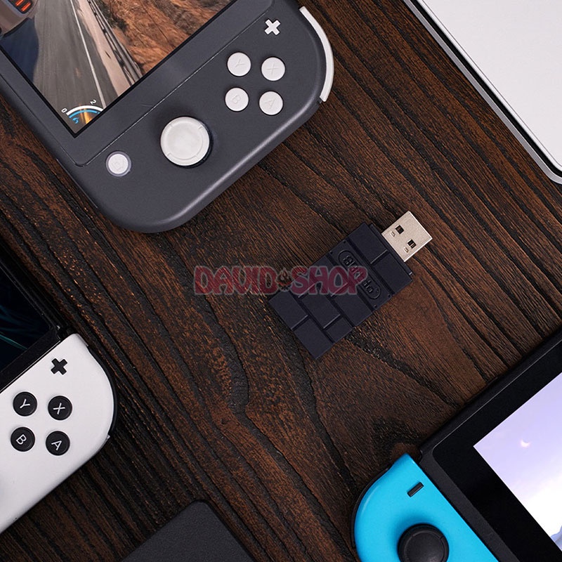 8BitDo USB Wireless Adapter 2 dùng kết nối các tay cầm với máy Nintendo Switch / Lite / OLED, PC