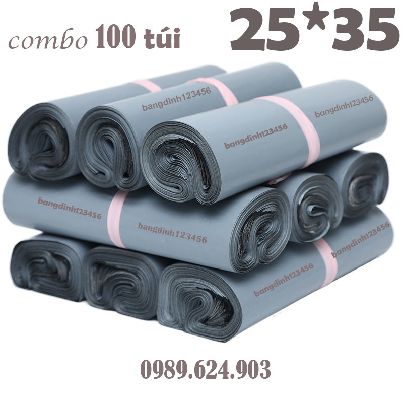 Túi gói hàng túi niêm phong tự dính size 25*35 ( túi dán miệng )