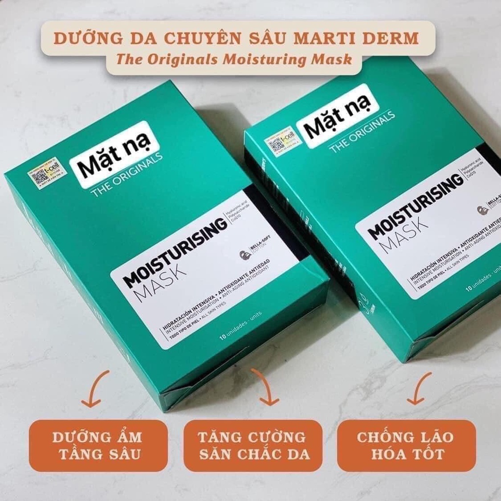 Mặt nạ dưỡng ẩm Mask Maarti 𝐓𝐡𝐞 𝐎𝐫𝐢𝐠𝐢𝐧𝐚𝐥𝐬 𝐌𝐨𝐢𝐬𝐭𝐮𝐫𝐢𝐬𝐢𝐧𝐠 (Tách Lẻ/ Full Hộp)