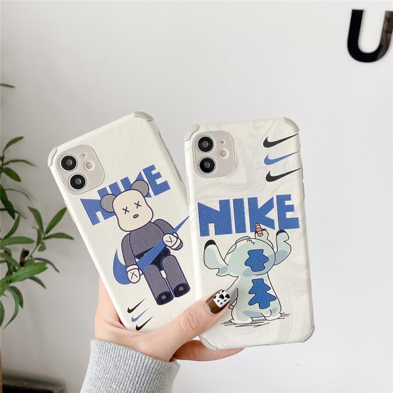 Luxury Stitch Bearbrick Nike Pattern Silk Case HUAWEI Y9S Y9 Prime 2019 P40 P30 Pro Mate 20 30 Pro NOVA 7SE 7i 5T 4e HONOR 8X Silicone Cover