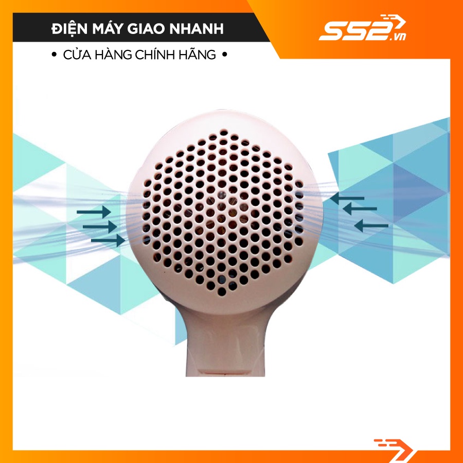 Máy Sấy Tóc Mini Philips HP810800 Máy Xấy Tóc Cầm Tay 1000W 2 Chế Độ Sấy Duy Trì Độ Ẩm Bảo Vệ Tóc - Bảo Hành Chính Hãng