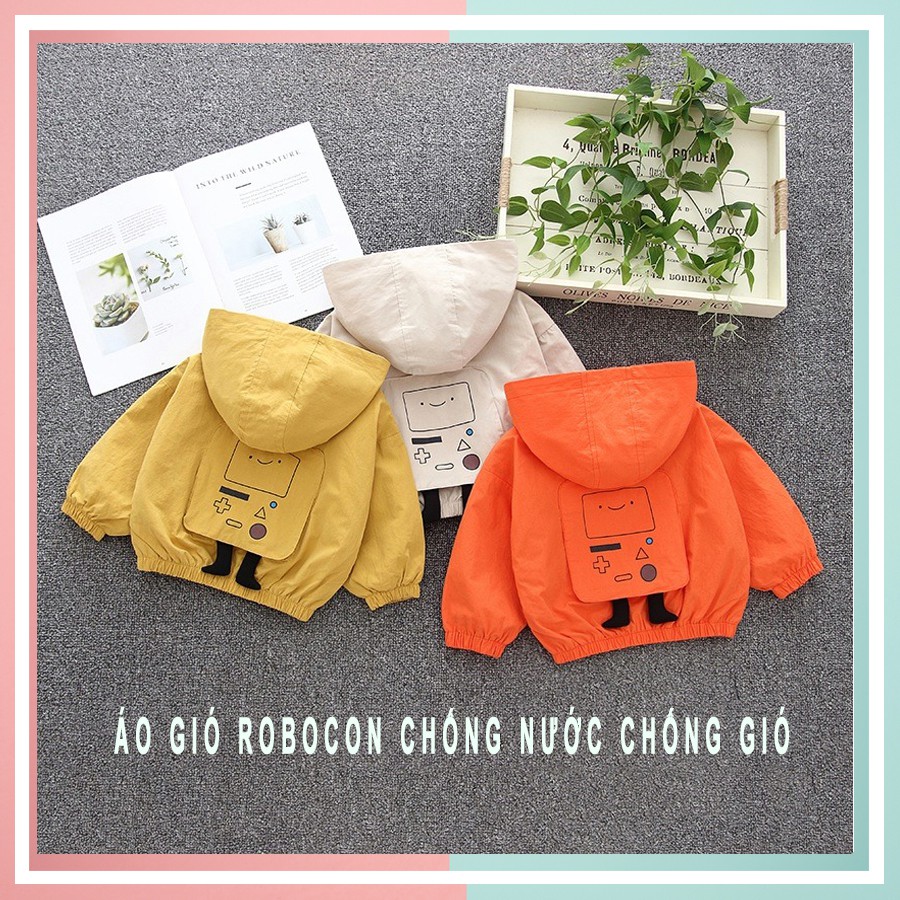 Áo Khoác Trẻ Em Kaki Roboco Chống Nước, Chống Nắng - Kid 365 Hàng Hiệu - GROB