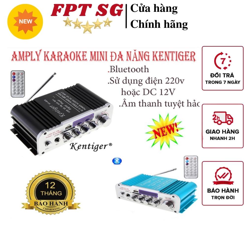 Amply 12V, Amly mini Karaoke Kentiger HY 803 Cao Cấp Kết Nối Bluetooth Nhanh Chóng, Bass Chuẩn, Âm Thanh Hay