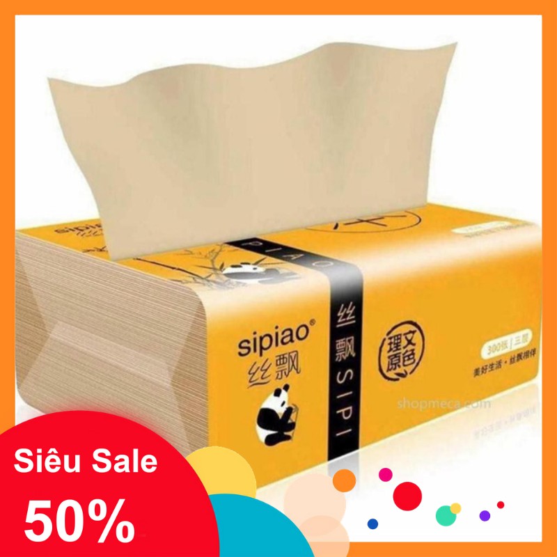 [GIÁ RẺ QUÁ] 1 Gói giấy ăn gấu trúc 300 tờ, 3 lớp hàng việt nam