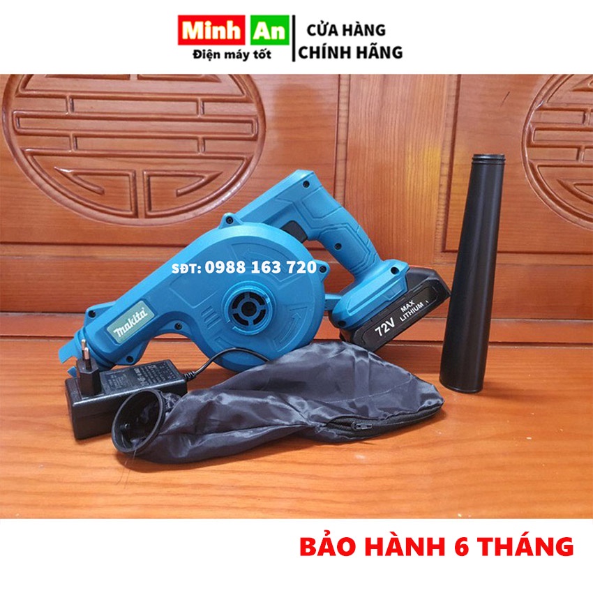 Máy thổi bụi cầm tay, máy thổi bụi mini dùng pin MAKITA 72V công suất lớn thổi bụi cực mạnh bảo hành 6 tháng