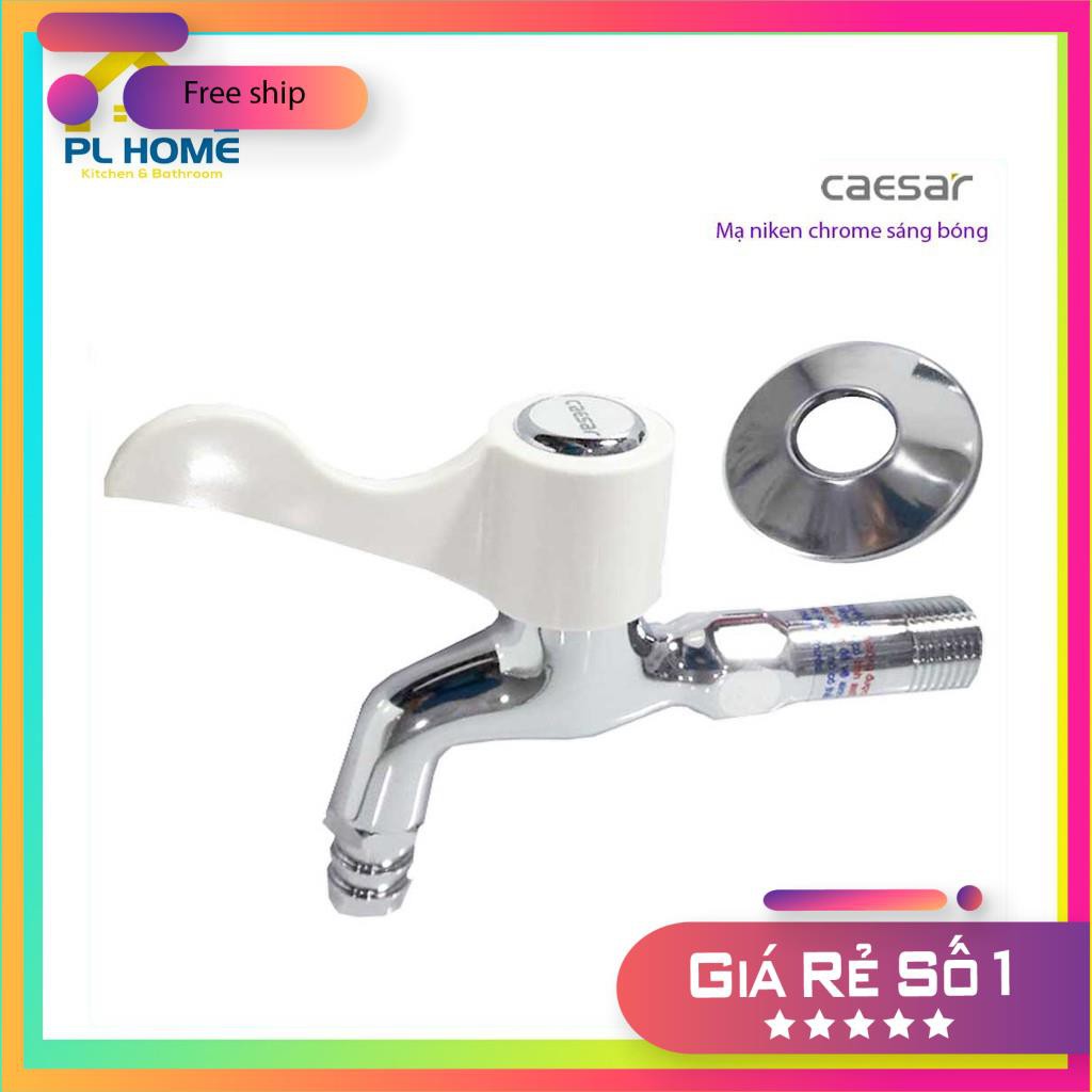 Vòi Nước Gắn Tường Tay Gạt .vòi hồ,rumile cắm tường,vòi máy giặt,tưới cây CAESAR-WP027C-W027C chính hãng