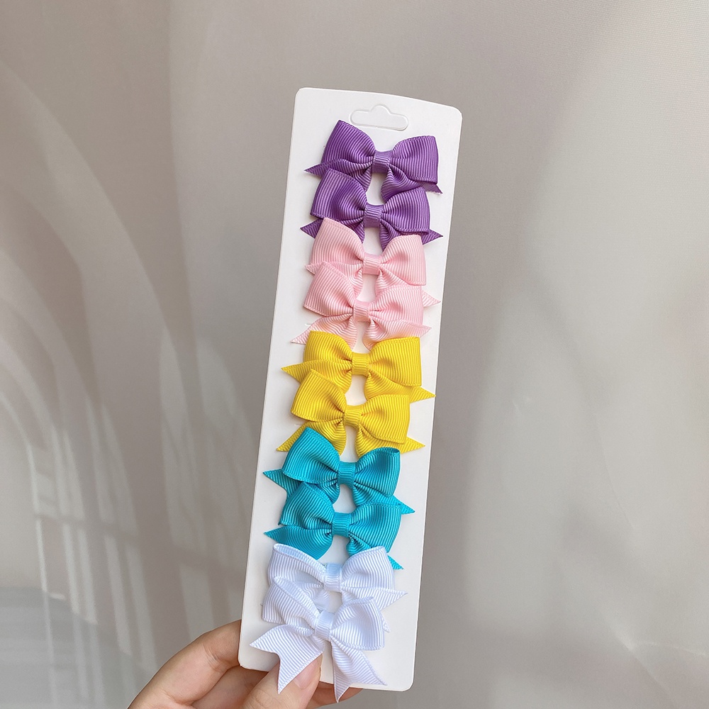 Set 10 kẹp tóc Kidsbows hình nơ nhiều màu sắc cho bé gái