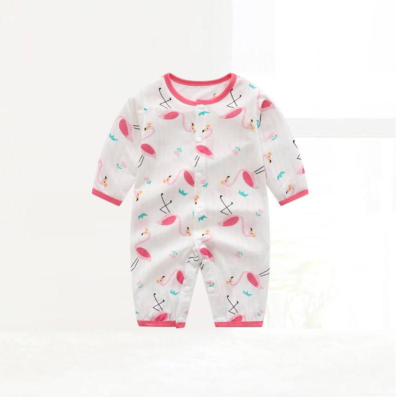 Áo Liền Quần Tay Ngắn SOFFNY Bằng Sợi Tre Cotton Dành Cho Bé Sơ Sinh
