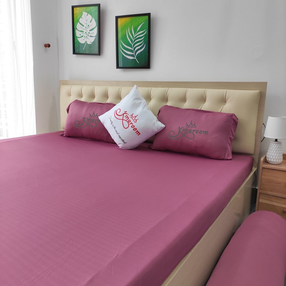 Ga giường lẻ màu trơn Kingroom chuyên drap giường đủ kích thước ga nệm 1m2, 1m6, 1m8 chưa gồm vỏ gối | BigBuy360 - bigbuy360.vn