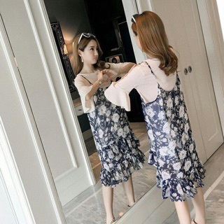 Áo yếm hoa dập ly tầng