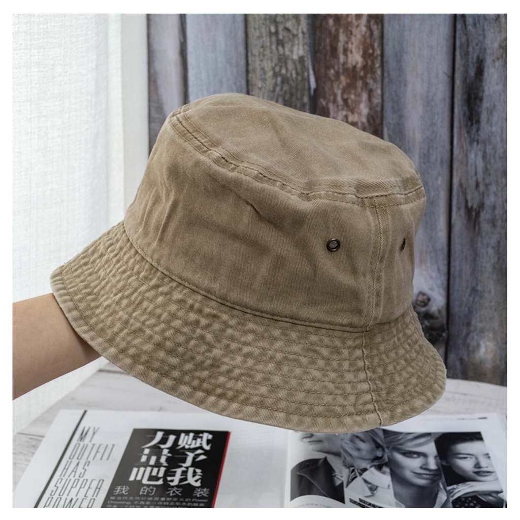 Nón Bucket trơn dành cho nam nữ đi chơi dạo phố Hungtubes.