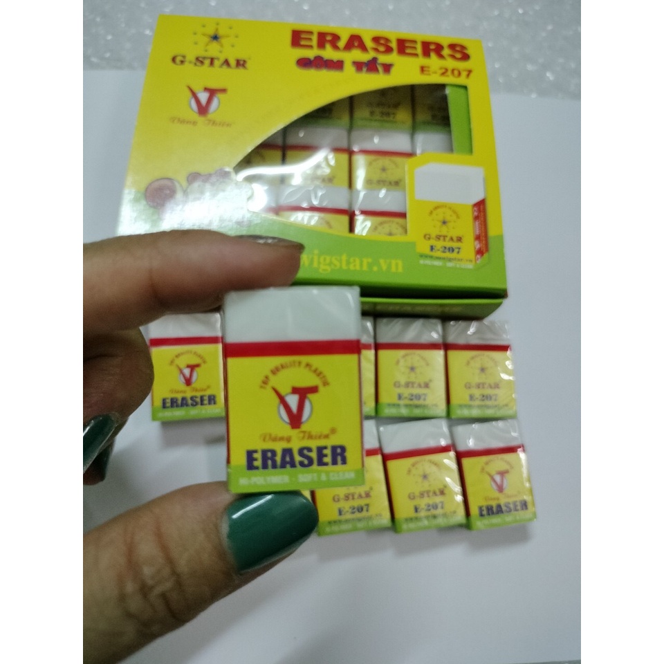 Combo 10 cục gôm trắng E-207 Gstar