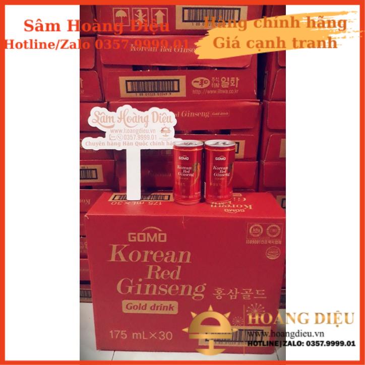 Sâm Hoàng Diệu - Nước sâm lon Hàn Quốc GOMO 75ml x 30 lon/ thùng