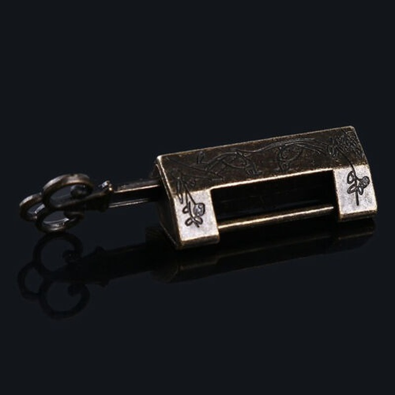 Ổ Khóa Hộp Gỗ Phong Cách Vintage