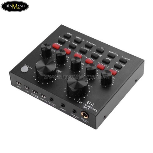 Combo Hát Thu Âm Livestream Sound Card V8 Mic BM900 . Giả Giọng Người Già , Trẻ Em , Autotune . Bảo Hành 12 Tháng