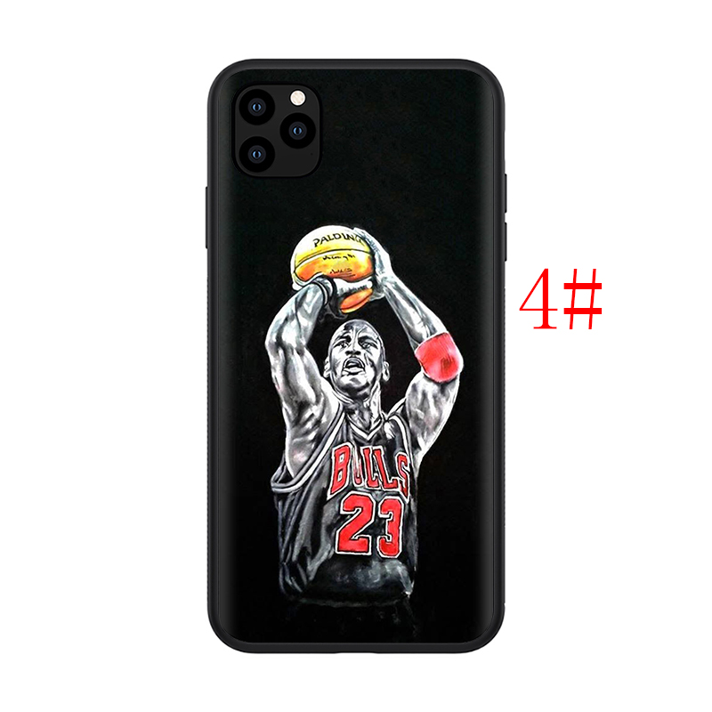 Ốp Lưng Silicone Mềm In Hình Cầu Thủ Bóng Rổ Lebron James Kobe Cho Iphone 11 12 Pro Mini Xs Max X Xr