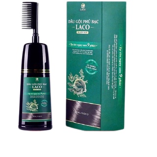 Dầu Gội Phủ Bạc Laco Black hair, dầu gội thảo dược giúp tóc đen tự tin sau 9 phút