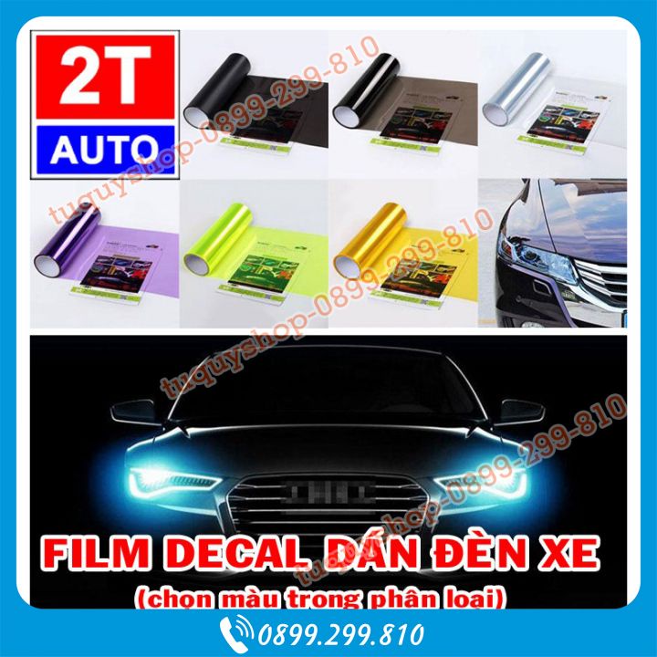 01 cuộn film dán chóa đèn xe hơi ô tô xe máy - dán trang trí đèn xe mô tô ô tô, kích thước 30cm x 60cm, SKU:343