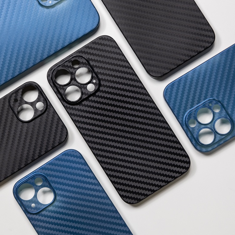 Ốp Điện Thoại pp Siêu Mỏng Kết Cấu Sợi Carbon 0.35mm Cho iphone 15 14 13 12 pro max mini xr 11