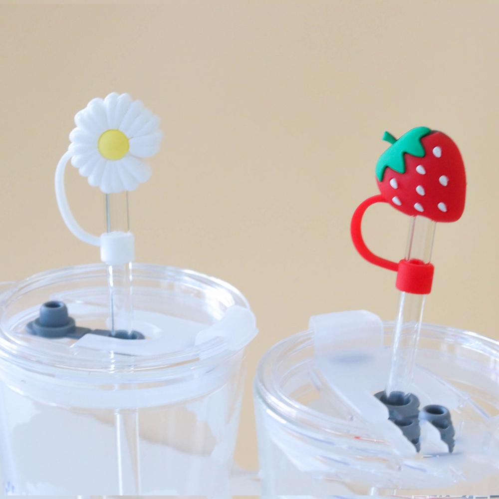 Eelhoe Reative Silicone Ống Hút Cắm Có Thể Tái Sử Dụng Uống Bụi Nắp Cốc Thủy Tinh Phụ Kiện Hoạt Hình Phích Cắm Đầu Bao Thực Phẩm Silicon Cao Cấp Nắp Cốc