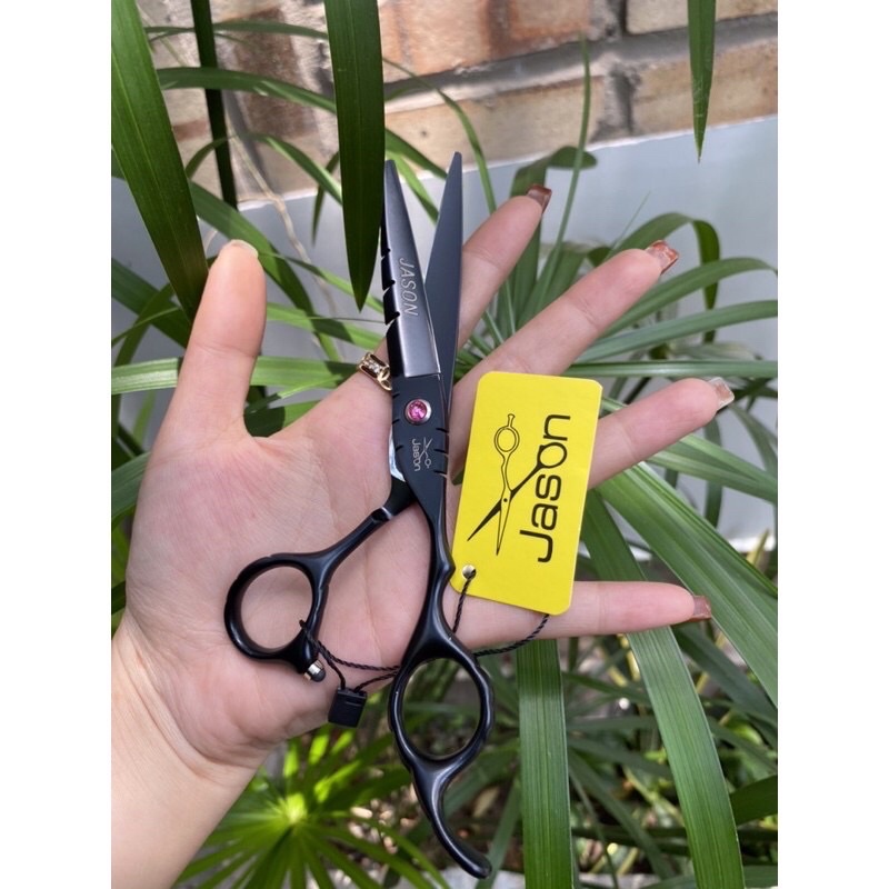 Bộ Kéo cắt tóc Nhật bản JASON - JS02 cao cấp màu đen
