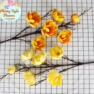 MỘC LAN XỐP 6 BÔNG_HOA LỤA CAO CẤP