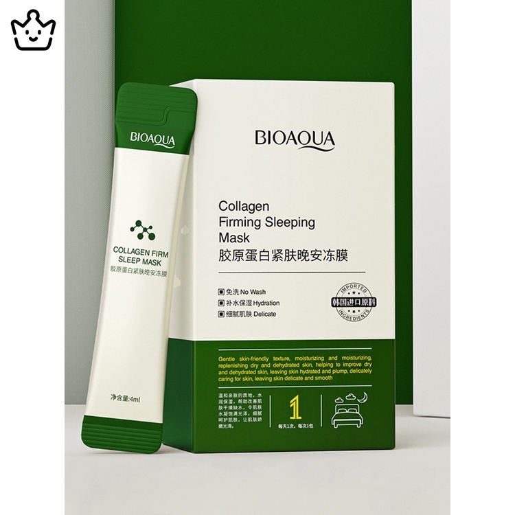Set 20 Mặt Nạ collagen Làm Trẻ Hóa Làn Da Công Thức Hàn Quốc Giúp Giảm Thâm Mụn Se Khít Lỗ Chân Lông Làm Săn Chắc Da Jp6