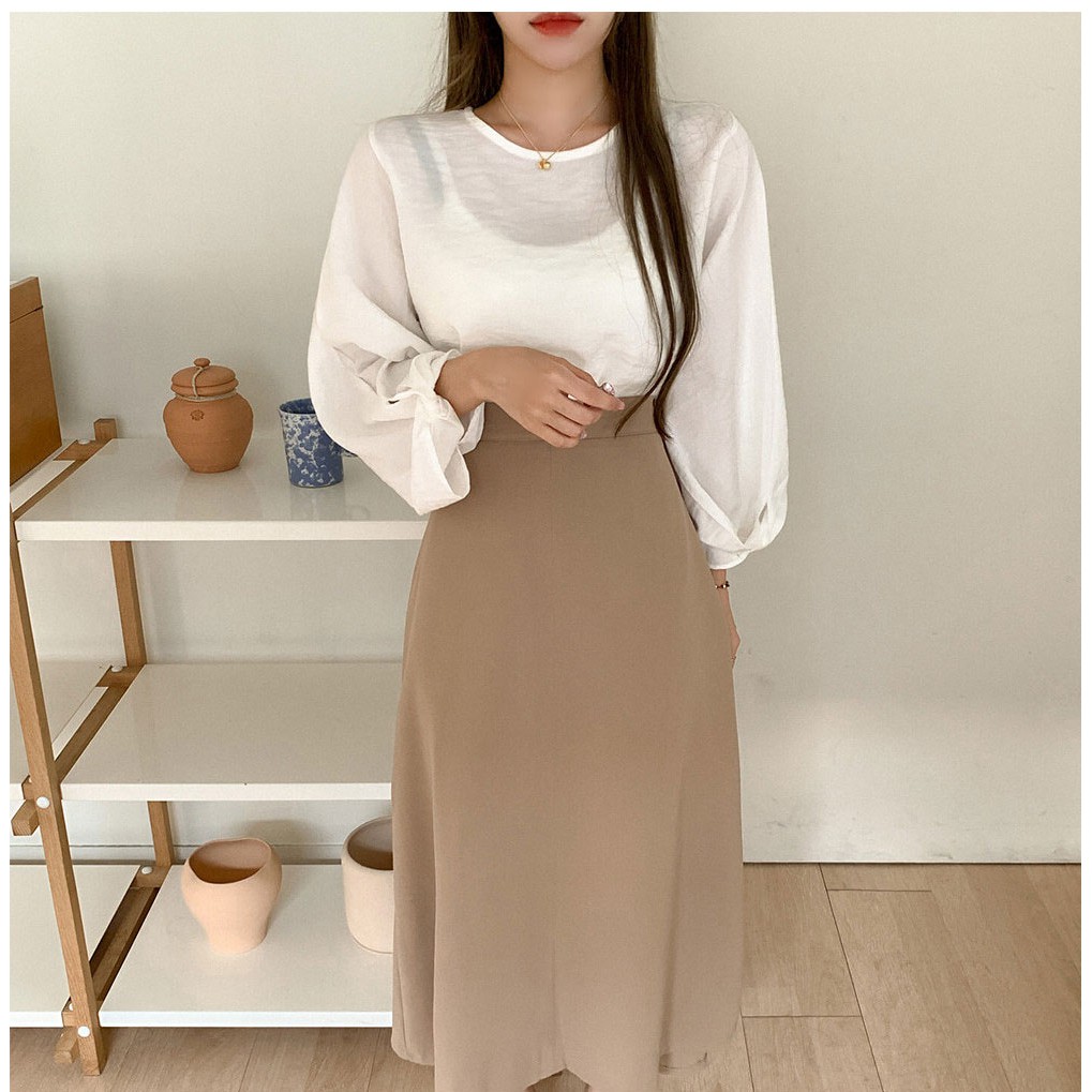 Chân Váy Chữ A Dáng Dài Lưng Cao Thời Trang 38401 38401 | BigBuy360 - bigbuy360.vn