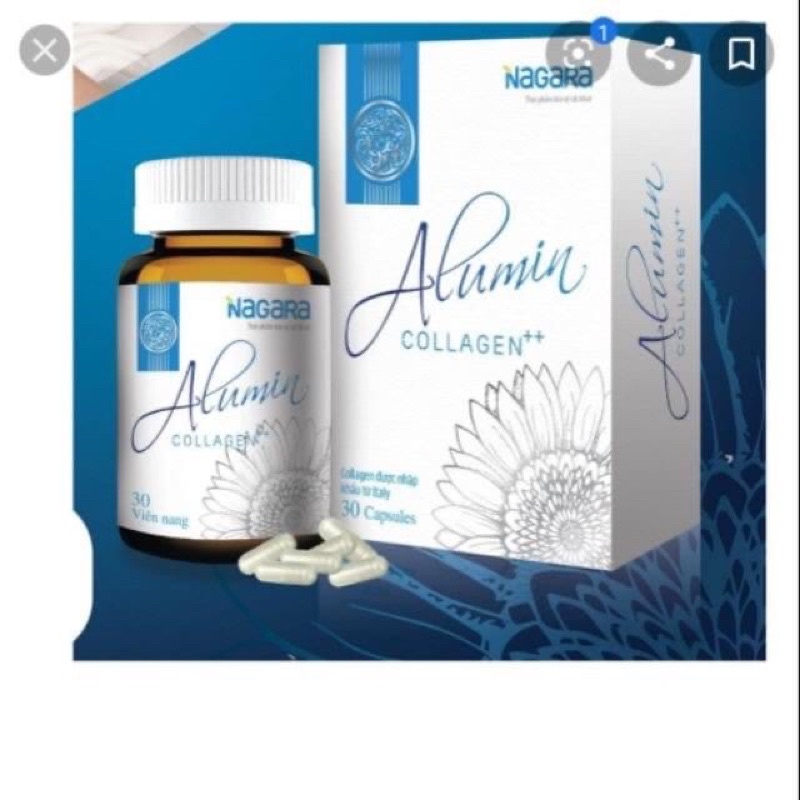 Alumin collagen  hộp 30 viên - hỗ trợ tăng cường nội tiết tố nữ