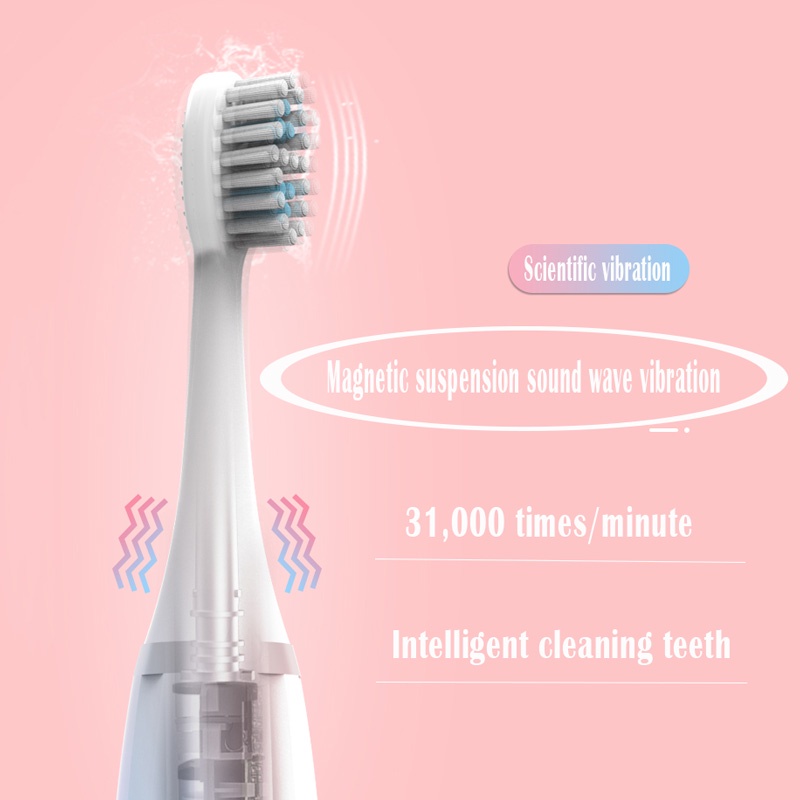 Bàn Chải Đánh Răng Điện Turbobo Cầm Tay Lông Mềm Thông Minh Chống Thấm Nước IPX7 Cho Gia Đình