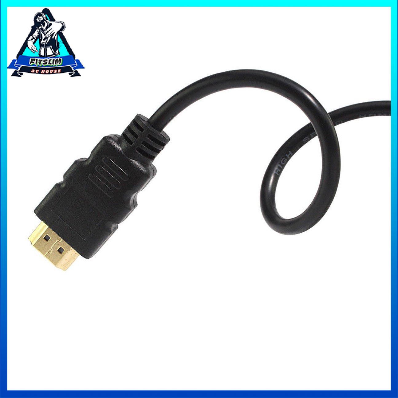 1,5 mét Kích thước di động Bộ chuyển đổi cáp HDMI sang HDMI mạ vàng cho DV HDTV