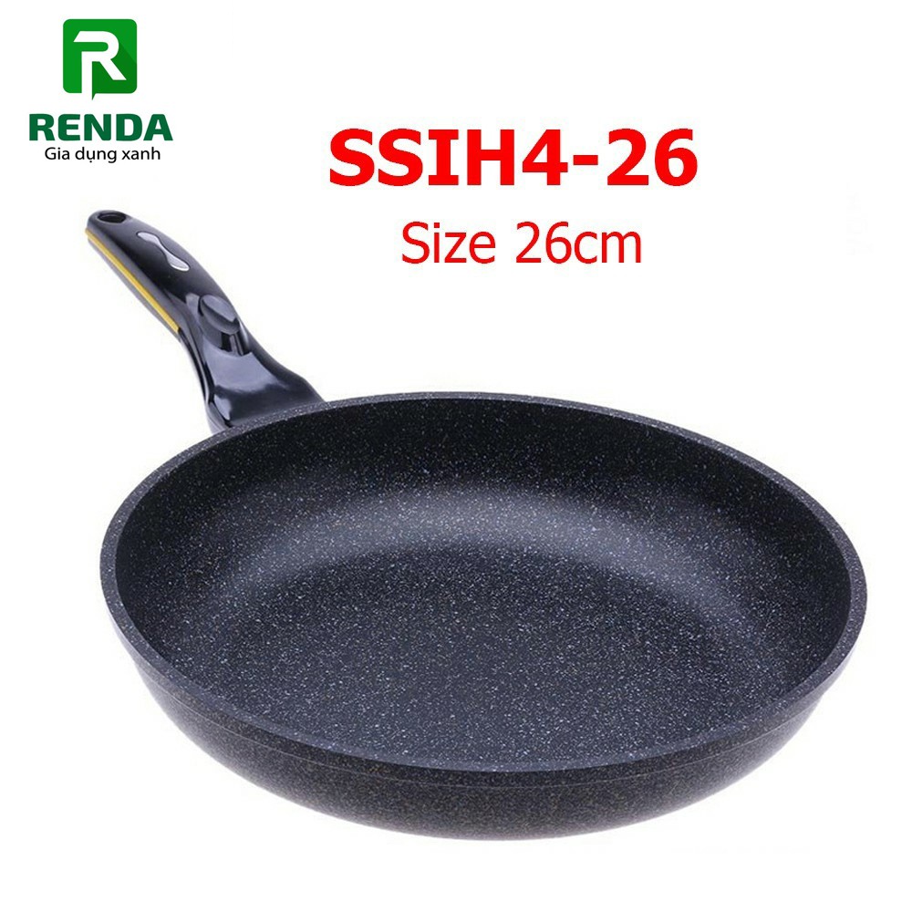 Chảo đá chống dính CookWay Hàn Quốc SSIH4-26 size 26cm dùng được trên bếp từ