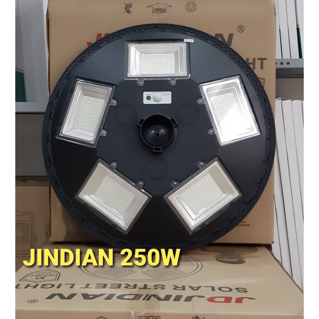 ĐÈN NĂNG LƯỢNG MẶT TRỜI SÂN VƯỜN CHÍNH HÃNG JINDIAN UFO250 (250W)