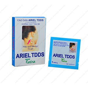 Miếng dán say tàu xe ARIEL TDDS miếng dán an toàn tiện lợi dễ sử dụng