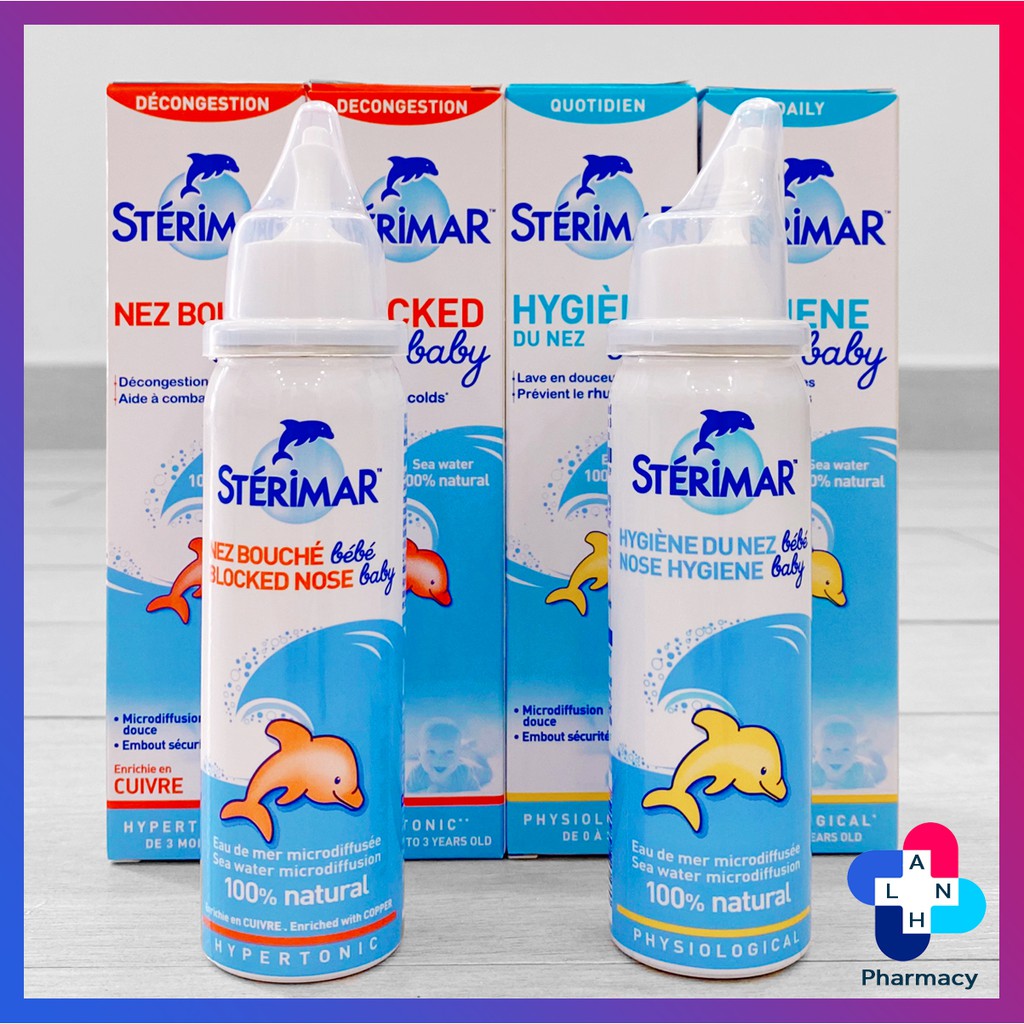 STERIMAR BABY - Dung dịch nước muối biển vệ sinh khoang mũi cho bé.