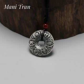 Mặt Dây Chuyền Om Mani Padme Hum Nút Thắt May Mắn