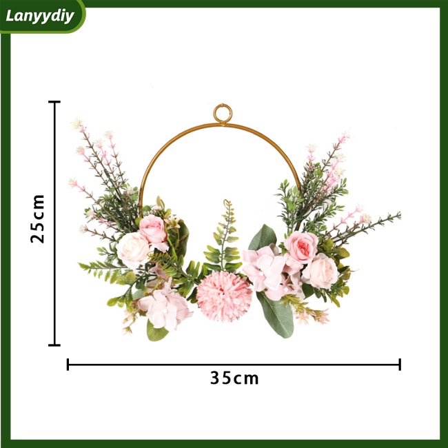 Vòng Hoa Nhân Tạo Treo Tường Trang Trí Nhà Cửa / Tiệc Cưới / Giáng Sinh