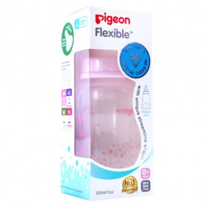 Bình sữa Pigeon PP Streamline 150ml /250ml cổ hẹp ngôi sao