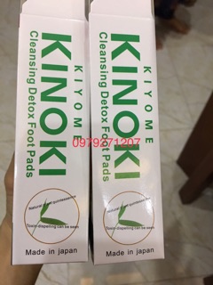 Dán thải độc chân Kinoki Nhật Bản(hộp 10 miếng dán)