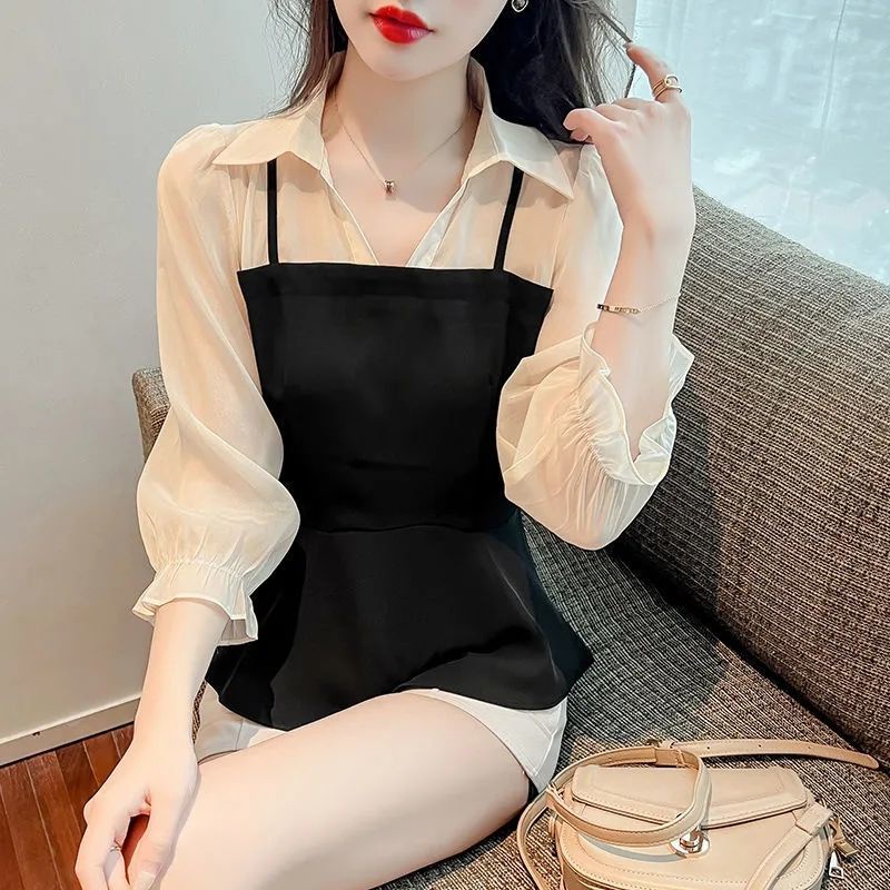 Áo Sơ Mi Nữ Tay Dài Kiểu Dáng Thời Trang Phong Cách Hàn Quốc