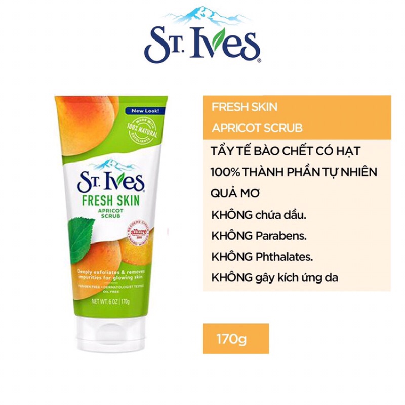 Sữa Rửa Mặt Tẩy Tế Bào Chết ST. Ives 170g