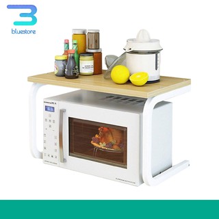 Kệ Lò Vi Sóng 2 Tầng Chữ C Chắc Chắn - Mặt Gỗ Cao Cấp, Chân Inox Không Gỉ Cực Bền- Bảo Hành 12 Tháng