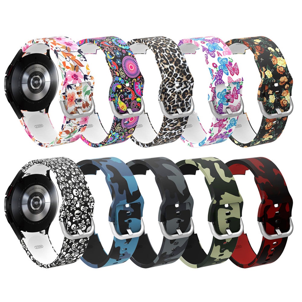 Dây Silicone Thay Thế Cho ĐồNg Hồ Samsung Galaxy Watch 4 5 Pro 40mm 44mm 45mm Classic 42mm 46mm