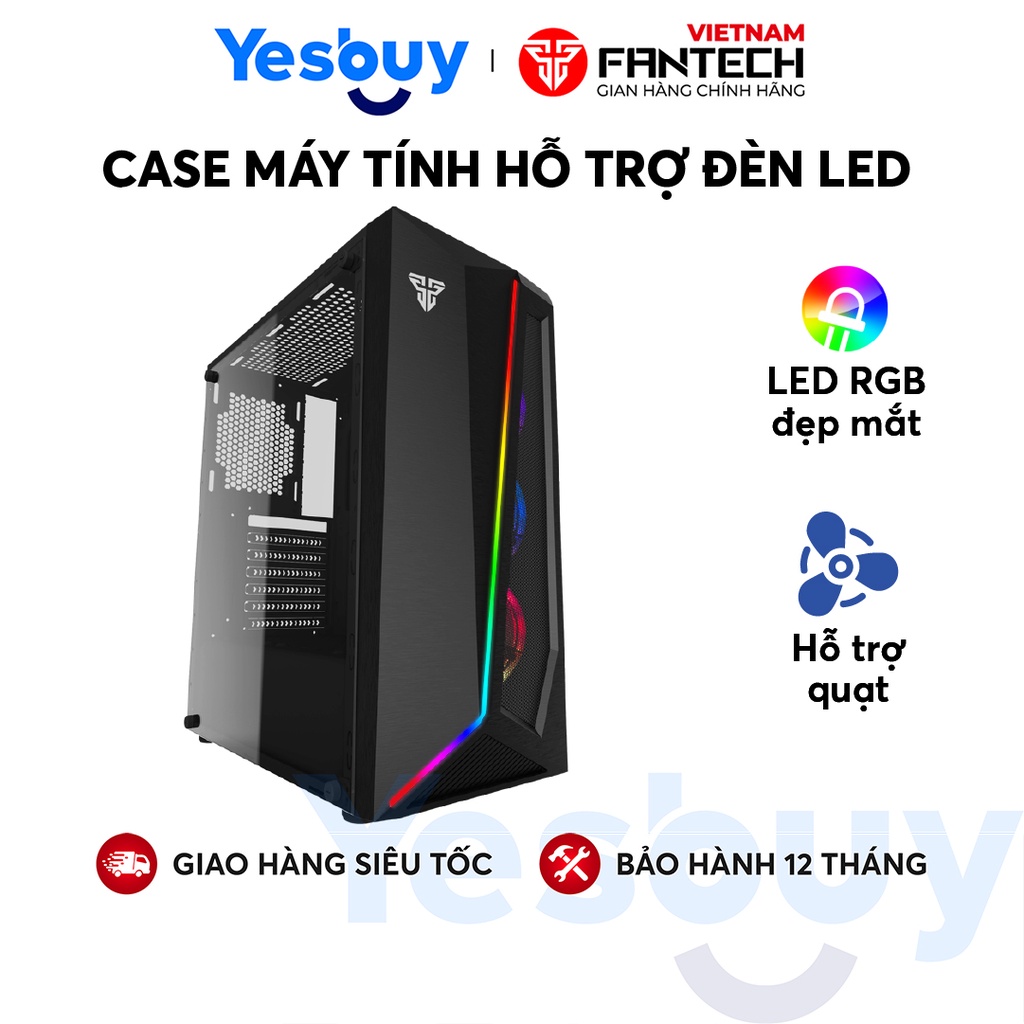 Vỏ cây máy tính, Vỏ case máy tính, Vỏ thùng máy tính Hỗ trợ đèn LED siêu đẹp Fantech