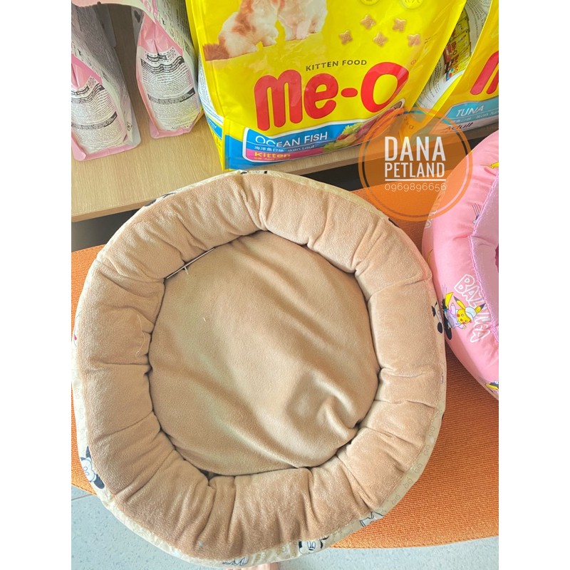 Nệm tròn, đệm nằm cho chó mèo tự may chắc chắn